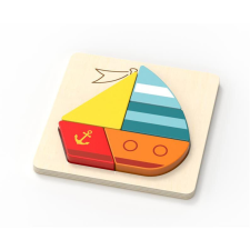Fa formabeillesztő puzzle, Vitorlás Magni puzzle, kirakós