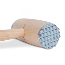 Fa húsklopfoló - fém betéttel - 29 cm konyhai eszköz