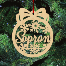  Fa karácsonyfadísz - Sopron karácsonyfadísz