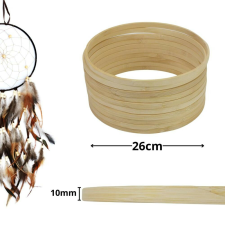 Fa karika álomfogóhoz, makraméhoz 26cm*1cm 10db/csomag dekorációs kellék