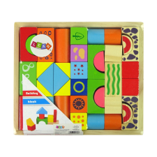 Fa Kastély Formák Építőjáték Készlet puzzle, kirakós