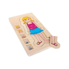  Fa lány formaillesztő puzzle puzzle, kirakós