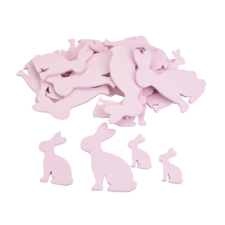  Fa nyuszi csomag 30db/cs. rózsaszín dekorációs kellék