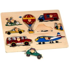  Fa puzzle 29,5x21,8x1,8 cm, járművek HJ98043 kreatív és készségfejlesztő