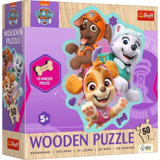 Fa puzzle 50 darabos Mancs Őrjárat Vidám Kutya Csapat puzzle, kirakós