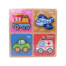 Fa puzzle Közlekedési eszközök 30 x 30 cm puzzle, kirakós