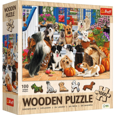  Fa puzzle Kutyabarátok 1000 darab puzzle, kirakós
