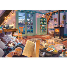 Fa puzzle - Meghitt házikó, 505 darabos puzzle, kirakós