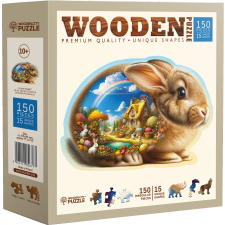 Fa puzzle Nyuszi 150 darabos puzzle, kirakós