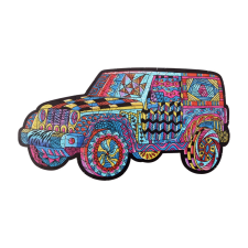  Fa puzzle, színes A4 méretű (autó) puzzle, kirakós