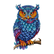  Fa puzzle, színes A4 méretű (bagoly) puzzle, kirakós