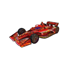  Fa puzzle – Versenyautó (FSC-wood) puzzle, kirakós