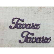 Fa "Tavasz" felirat lila 2db/csomag dekorációs kellék