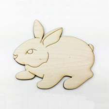  Fa rajzos nyuszi 10cm dekorációs kellék