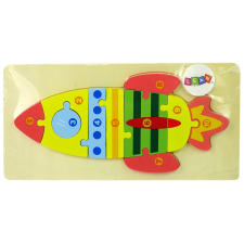 Fa rakéta puzzle készlet számokkal puzzle, kirakós