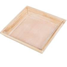  Fa tálca égetett 20x20x3cm dekorációs kellék