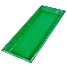  Fa tálca zöld 39x15cm dekorálható tárgy