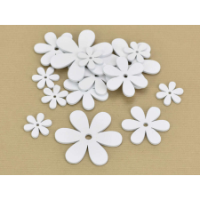  Fa virág különböző méretek fehér 15db/csomag dekorációs kellék