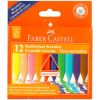 Faber-Castell 12 db-os radírozható vékony zsírkréta készlet