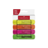 Faber-Castell : 1546 Neon fluorescent 4 db-os szövegkiemelő filctoll szett