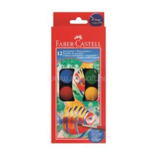 Faber-Castell 24mm 12 színű vízfesték készlet (FABER-CASTELL_P0010-4181) ecset, festék