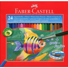 Faber-Castell akvarell ceruza készlet ecsettel 24db (TFC114425) akvarell