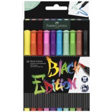 Faber-Castell : Black Edition 10 db-os színes filctoll szett filctoll, marker