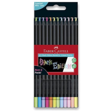 Faber-Castell Black Edition Neon/Pastel, 12 színű színes ceruza