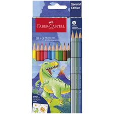 Faber-Castell : Dinoszauruszos színes ceruza készlet 10+3db-os csomag színes ceruza