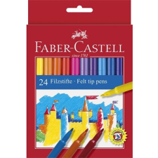 Faber-Castell Filctoll készlet, FABER-CASTELL, 24 különböző szín filctoll, marker