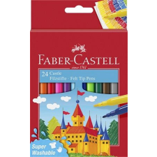 Faber-Castell Filctoll készlet, FABER-CASTELL, 24 különböző szín &quot;Castle&quot; filctoll, marker