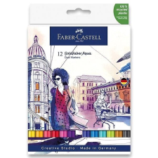 Faber-Castell Goldfaber Aqua, 12 színű filctoll, marker