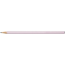 FABER-CASTELL Grafitceruza, B, háromszögletű, FABER-CASTELL "Sparkle", metál rózsaszín ceruza