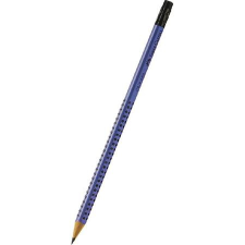 Faber-Castell Grafitceruza, B, háromszögletű, radírral, FABER-CASTELL Grip 2001 , kék ceruza