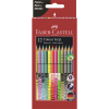 Faber-Castell grip 12 db színes neon/pasztell/metál ceruza készlet p3033-1785
