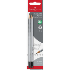 Faber-Castell Grip 2001 Háromszögletű "B" Grafitceruza radírral (2 db / csomag) (117291) ceruza