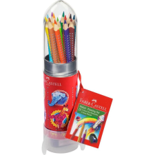 Faber-Castell Grip Rakéta színes ceruza készlet hegyezővel (15 db / csomag) (112457) színes ceruza
