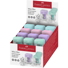 Faber-Castell Hegyező, egylyukú, tartályos, display, FABER-CASTELL, pasztell színek hegyező