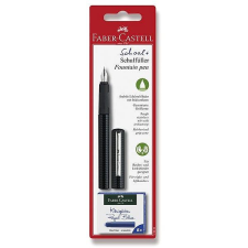 Faber-Castell patronos, fekete + 6 db patron toll