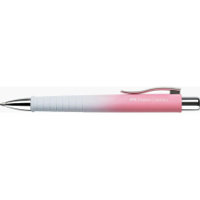 Faber-Castell Poly Nyomógombos Golyóstoll (Kék tinta / M) - Rózsaszín/Fehér (241108) toll