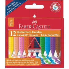 Faber-Castell "Grip" 12 különböző színű háromszögletű zsírkréta kréta