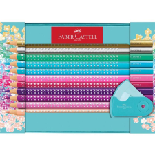 Faber-Castell Sparkle Háromszögletű Színes ceruza készlet hegyezővel (20 db / csomag) (201641) színes ceruza