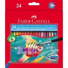 Faber-Castell Színes ceruza FABER-CASTELL Aquarelle hatszögletű 24 db/készlet+ecset színes ceruza