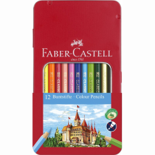 Faber-Castell Színes ceruza faber-castell hatszöglet&#369; fémdobozos 12 db/készlet 115801 színes ceruza