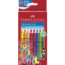 Faber-Castell Színes ceruza készlet, háromszögeltű, vastag, FABER-CASTELL "Grip", 10 különböző szín színes ceruza