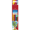 Faber-Castell Színes ceruza készlet, háromszögletű, FABER-CASTELL "Grip 2001", 6 különböző szín