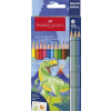 Faber-Castell Színes ceruza készlet, hatszögletű, FABER-CASTELL Dinoszaurusz  10+3 különböző szín