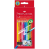 Faber castell Színesceruza Faber-Castell 12-es készlet+színes radír