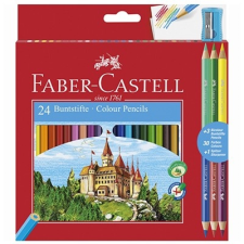 Faber-Castell : Színesceruza készlet 24+3 db színes ceruza