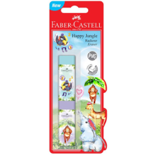 Faber-Castell : Vidám dzsungel PVC menetes radír 2db-os szett radír